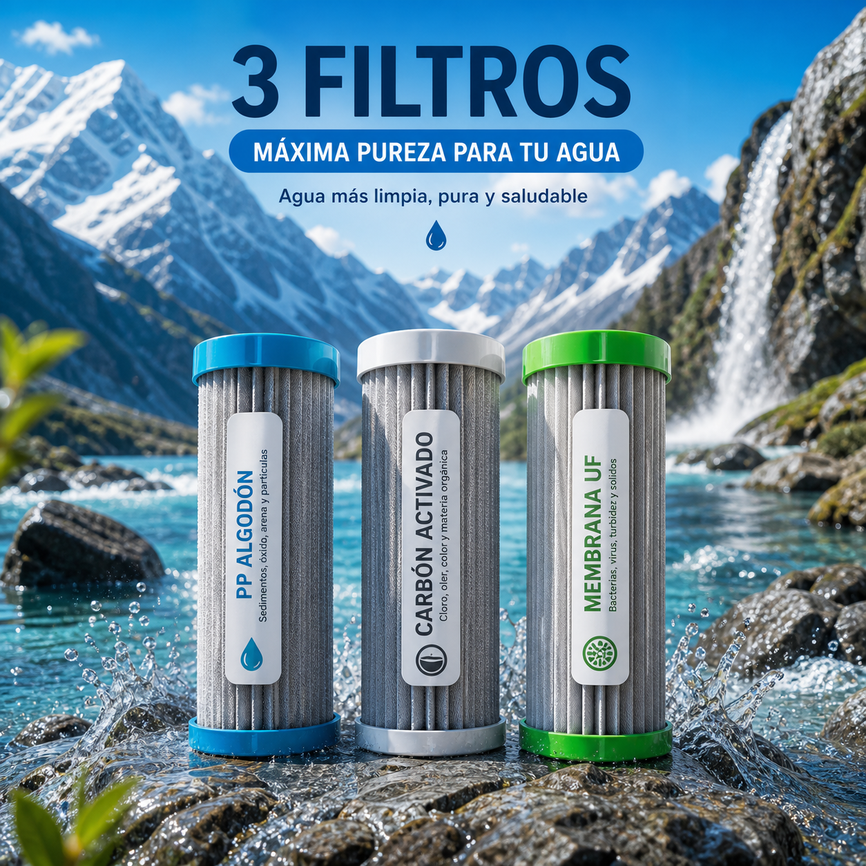 3 Filtros de Agua Purify®