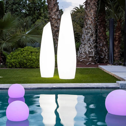 Luz esférica para jardín