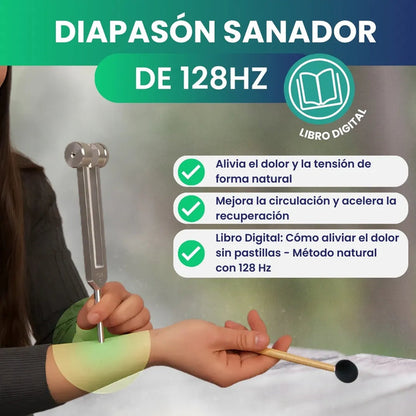 Diapasón sanador Zen® de 128 Hz + Libro digital 🎁