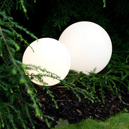 Luz esférica para jardín