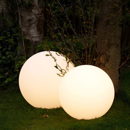 Luz esférica para jardín