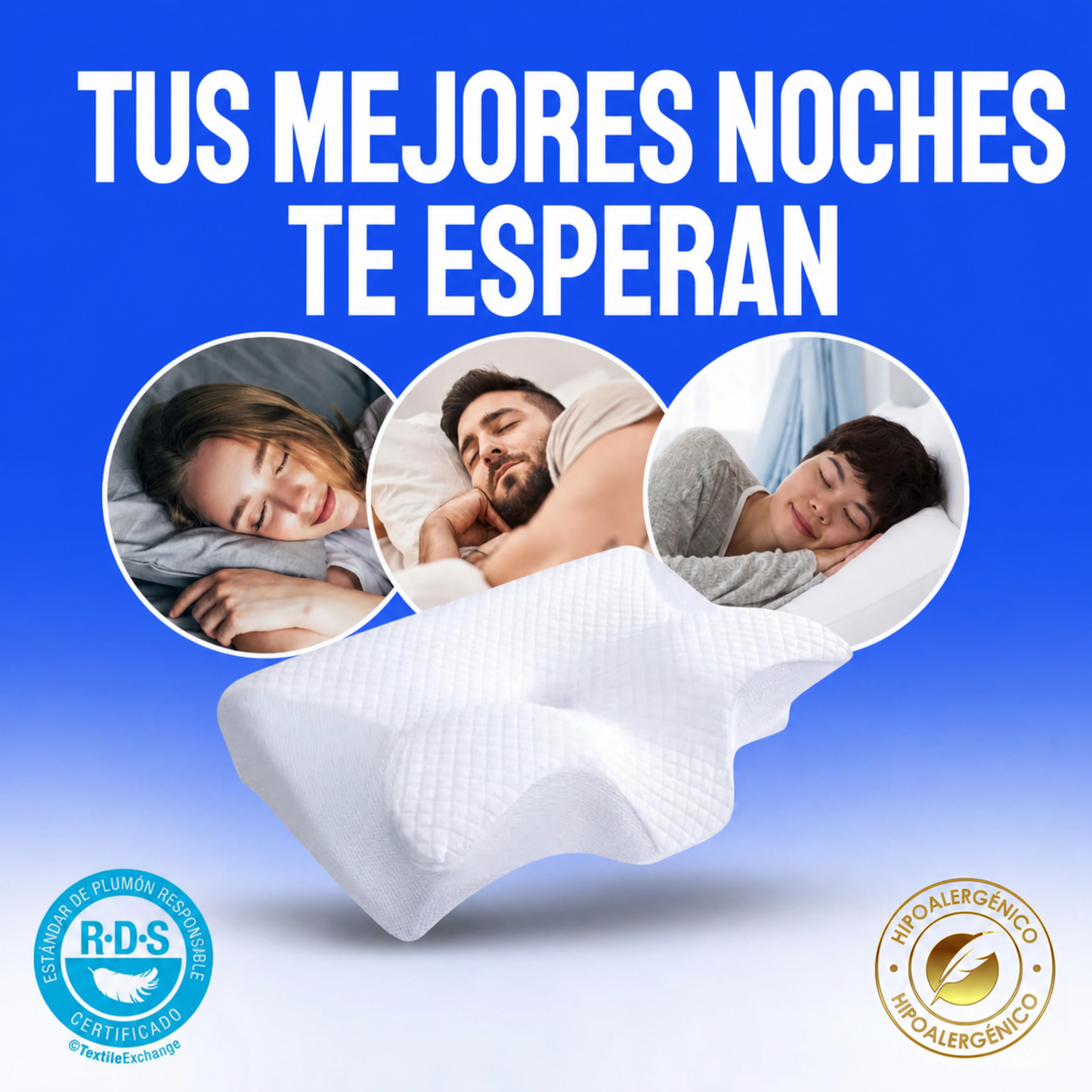 Almohada Zen® para un sueño comodo profundo y reparador