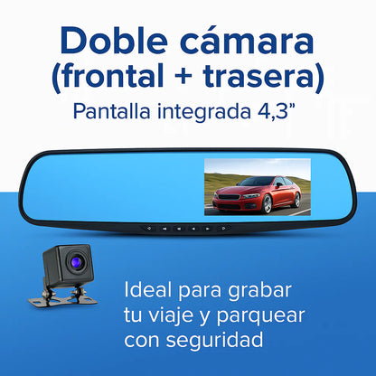 Retrovisor Velocity® 3.0 con Cámara | Protege tu carro y graba todo