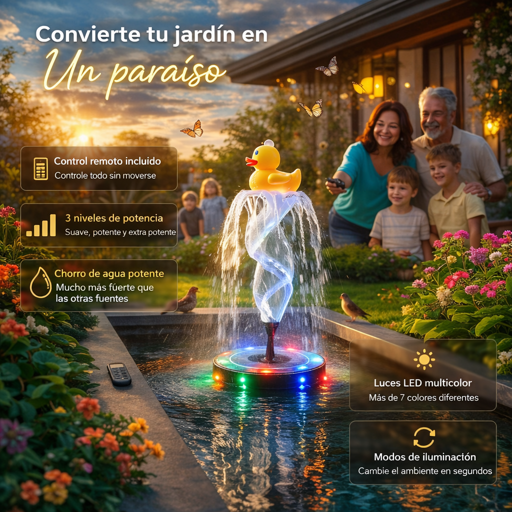 Fuente Solar Zen® 3.0 | Convierte tu Jardín en un Paraíso Vivo