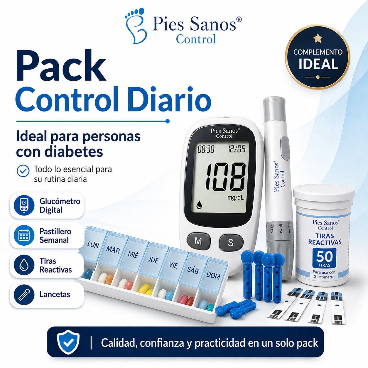 Kit Control Diabetes Pies Sanos®