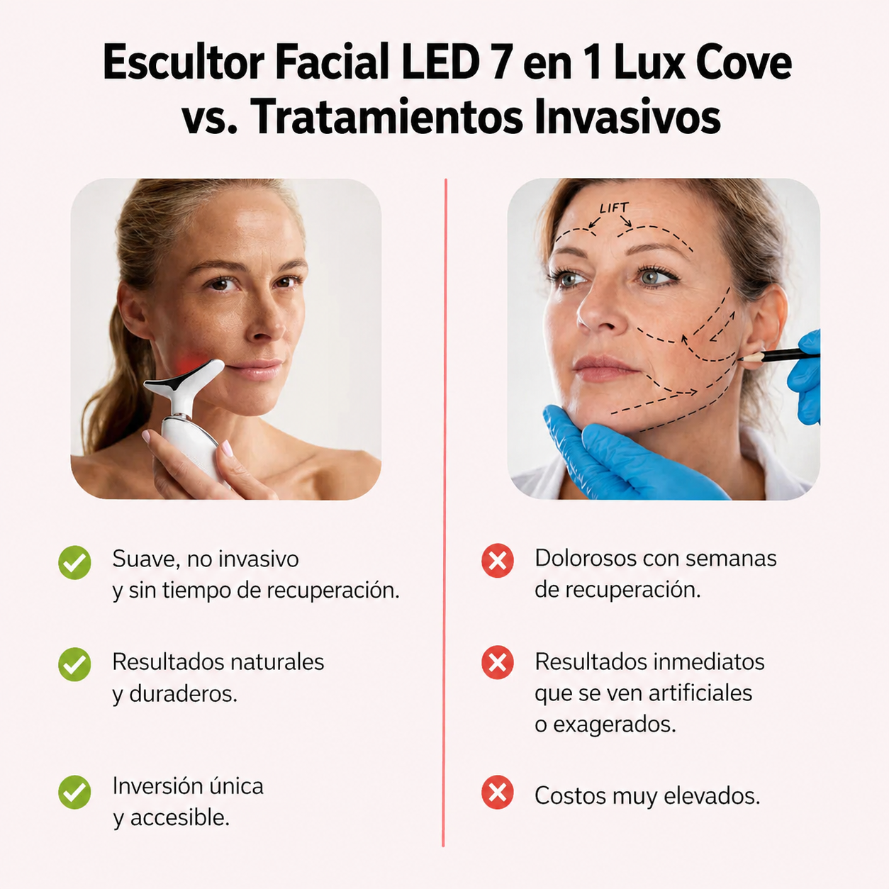 Escultor Facial LED 7 en 1 Lux Cove®
