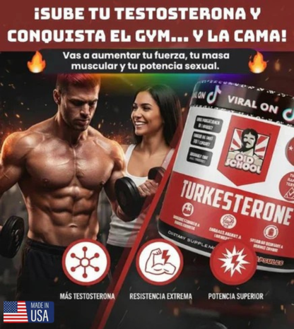 Turkesterone® | Potencia Natural para Crecer y Rendirse al Máximo (60 cápsulas)