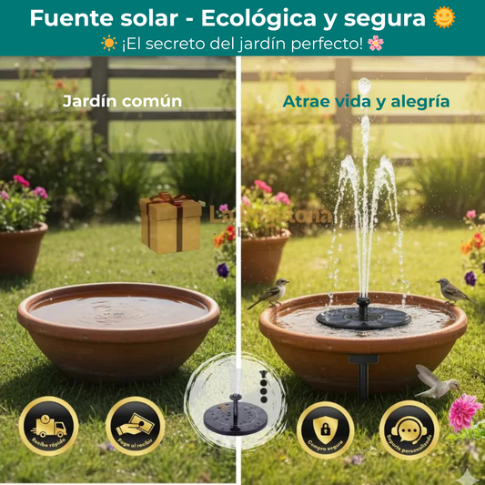 Fuente de Flor Solar Zen® – Relajación y jardin solar