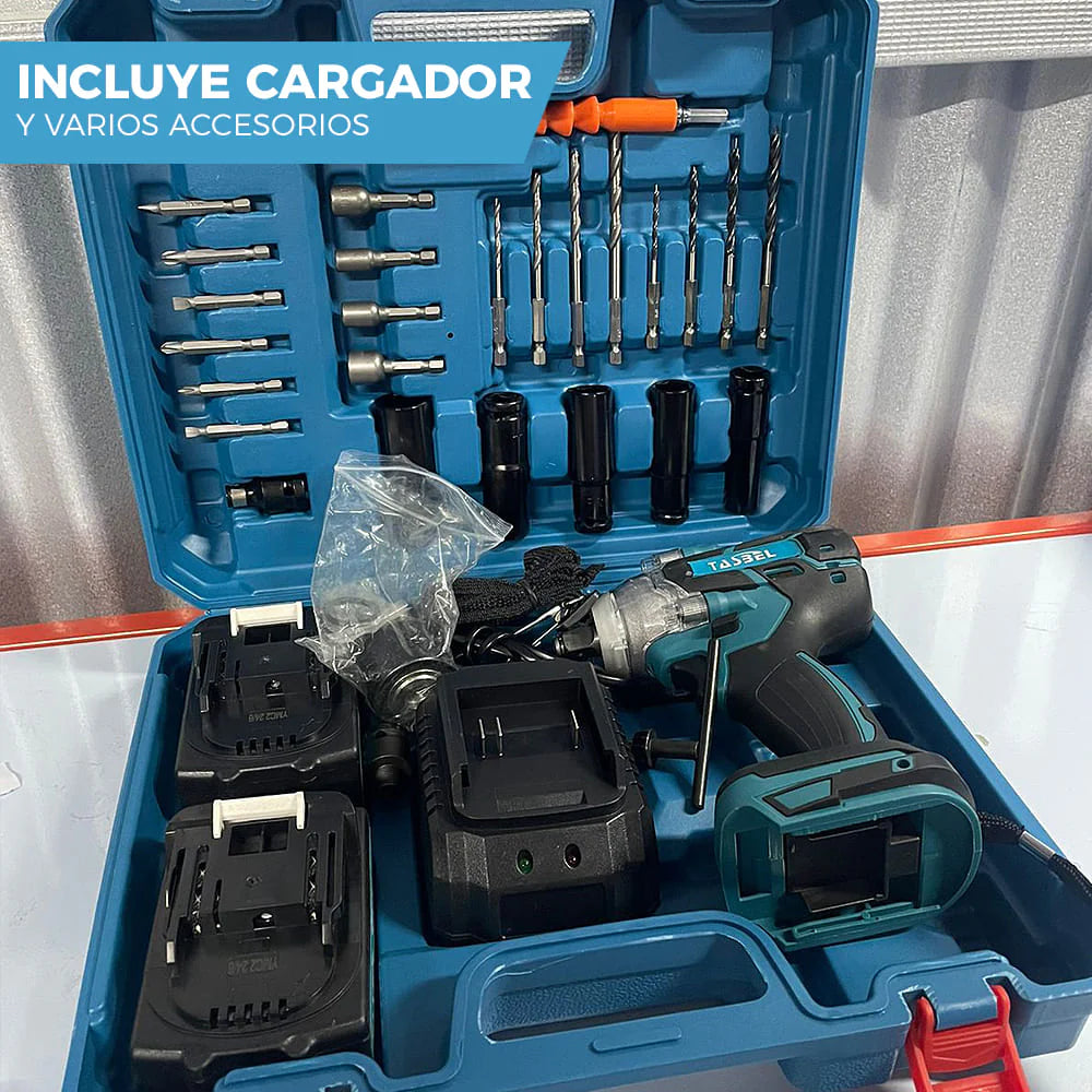 LLAVE DE IMPACTO TASBEL™ 98V | INCLUYE 2 BATERÍAS DE REGALO 🎁