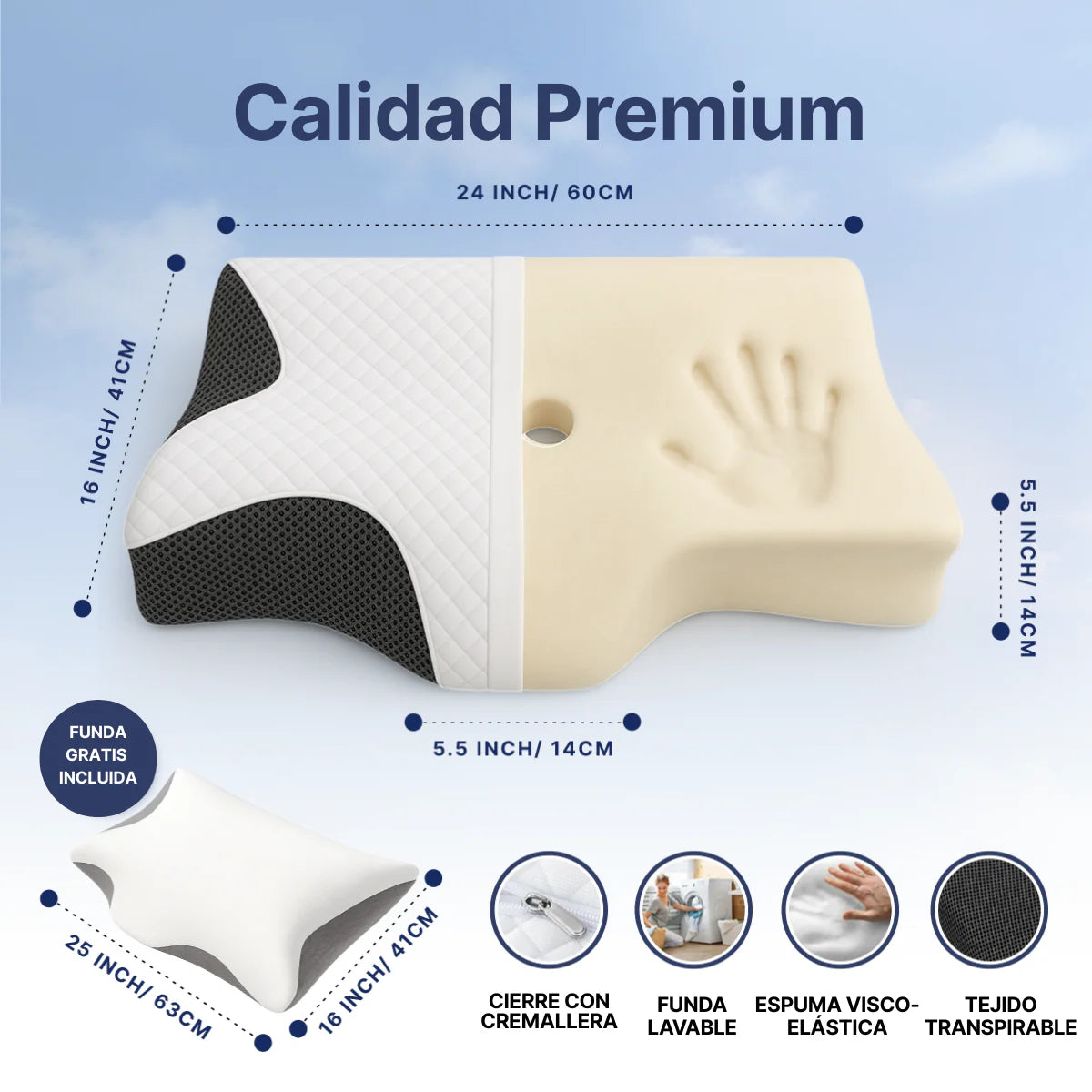 Almohada Zen® para un sueño comodo profundo y reparador