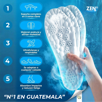 Plantillas Ortopedicas Zen®| Siente como caminar en la nubes