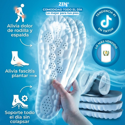 Plantillas Ortopedicas Zen®| Siente como caminar en la nubes