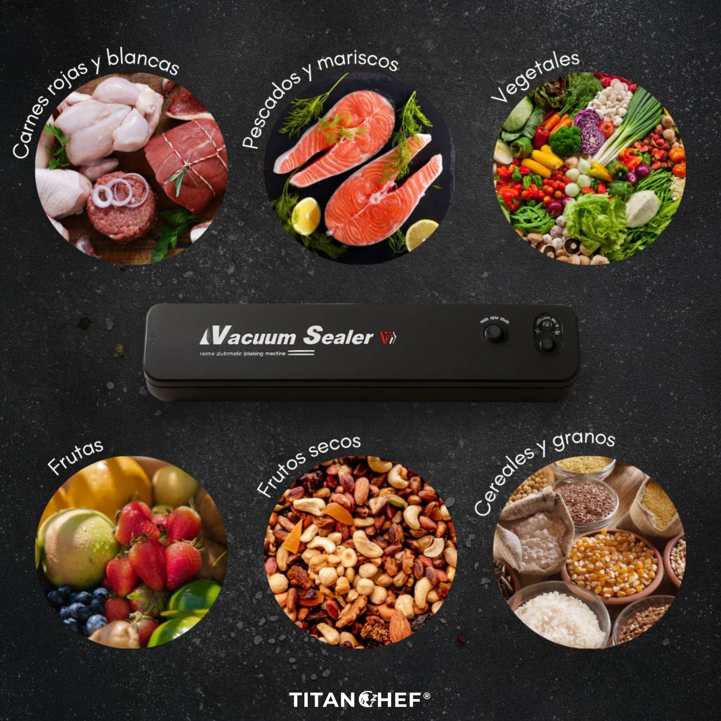 Selladora al Vacío - Titan Chef® Sella, conserva, disfruta