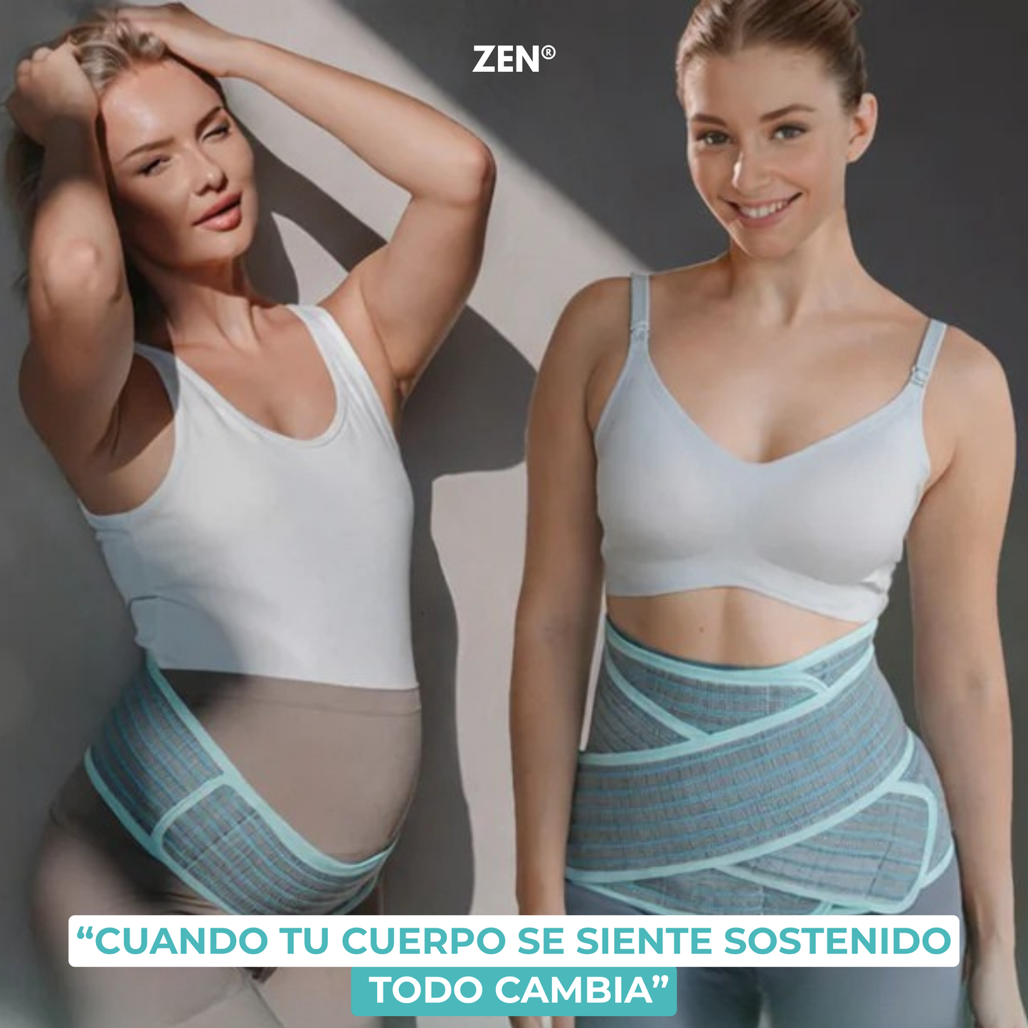 ZenWrap® Invisible 3 en 1 | Embarazo, sobrepeso y postparto