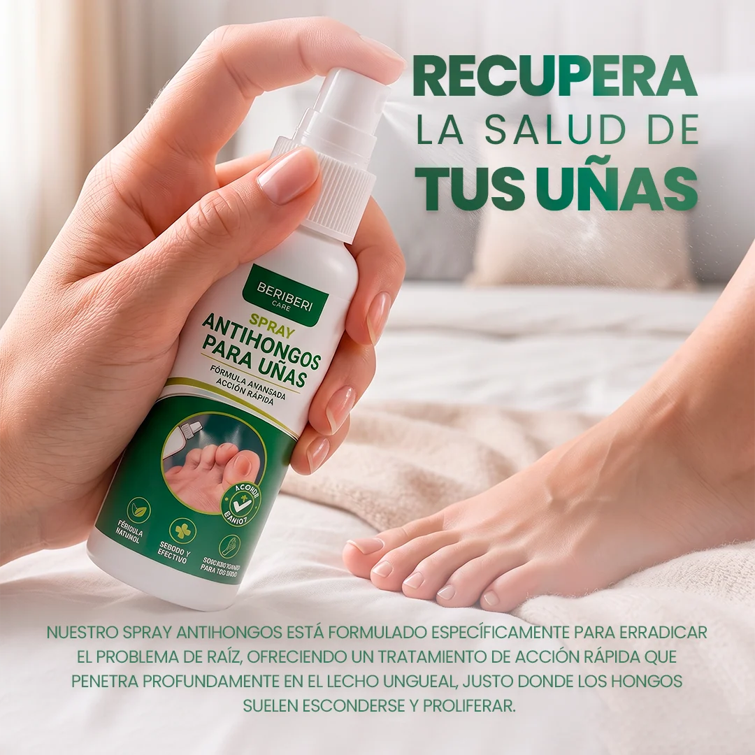 La fórmula en spray que atraviesa la uña y elimina el hongo desde la raíz