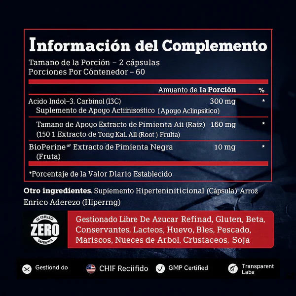 Turkesterone® | Potencia Natural para Crecer y Rendirse al Máximo (60 cápsulas)