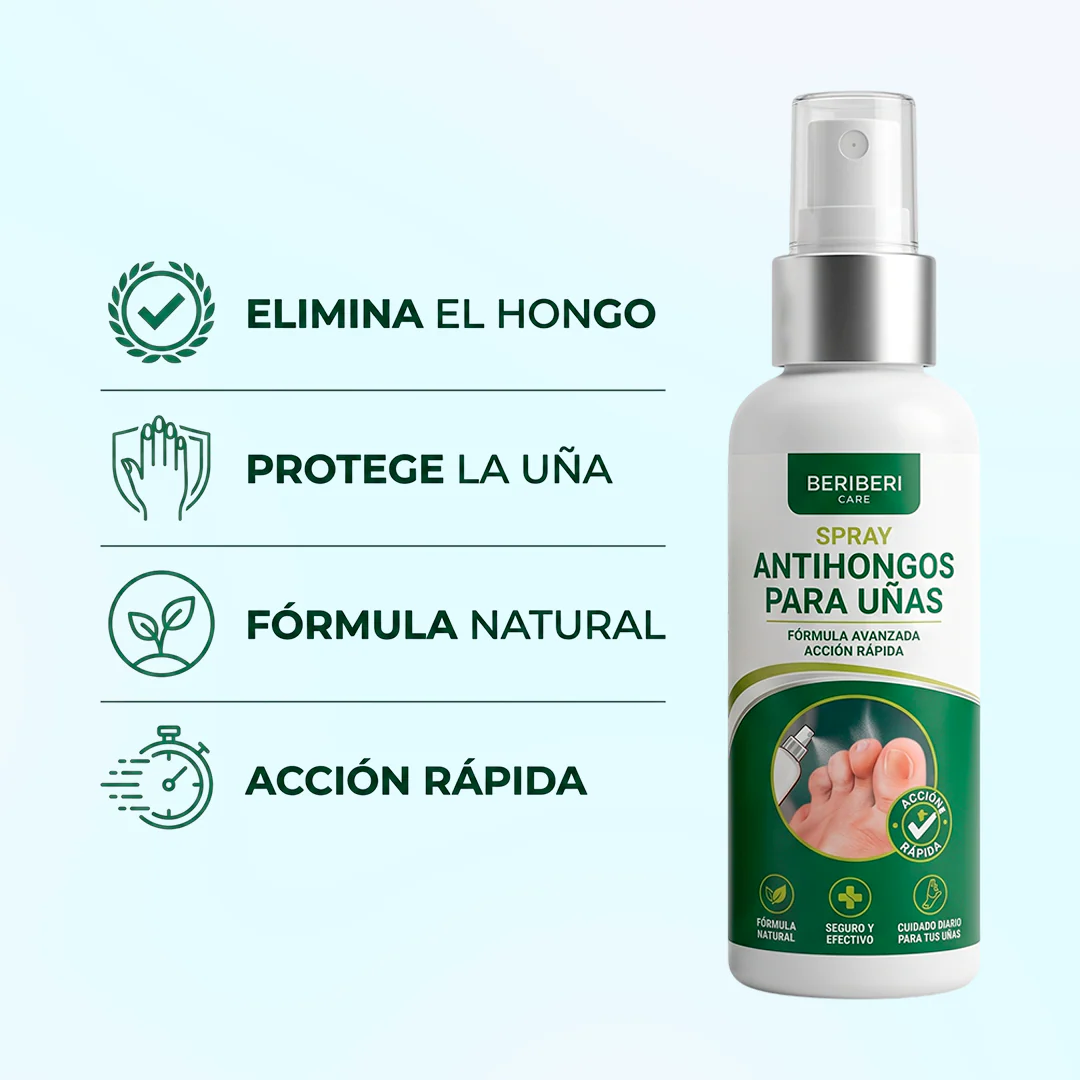 La fórmula en spray que atraviesa la uña y elimina el hongo desde la raíz