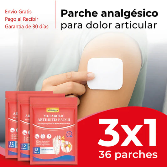 Parche analgésico para dolor articular / artritis.